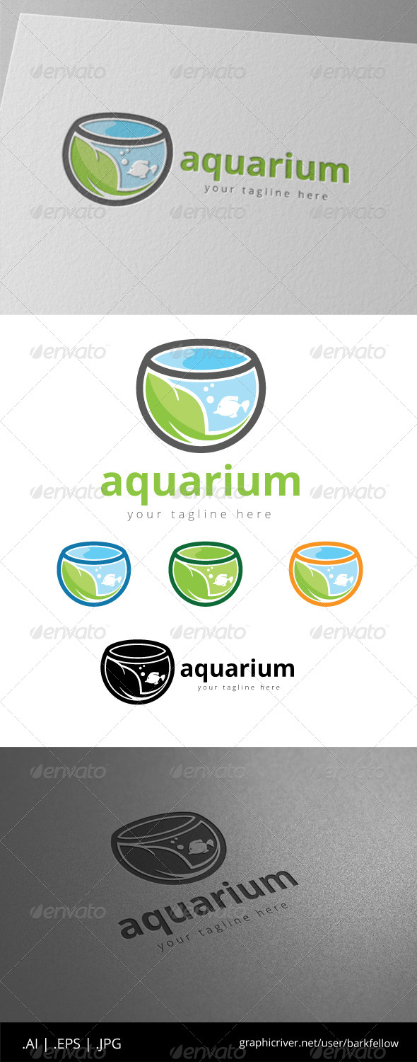 GraphicRiver Green Aquarium Fish Logo 8558062 GraphicRiver Green Aquarium Fish Logo 8558062