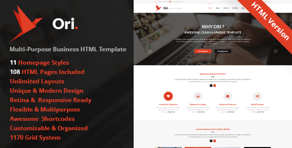 Ori - Multi-purpose Business HTML Template