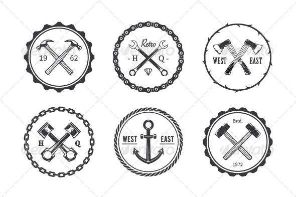 GraphicRiver Circle Crafts Emblems 8558828 GraphicRiver Circle Crafts Emblems 8558828