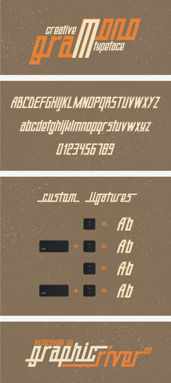 GraphicRiver Monogram Typeface 8560689 GraphicRiver Monogram Typeface 8560689