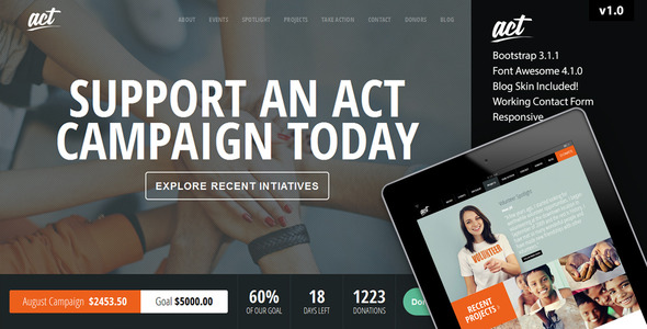 ThemeForest Act Multipurpose Nonprofit Bootstrap Template 8560908 ThemeForest Act Multipurpose Nonprofit Bootstrap Template 8560908