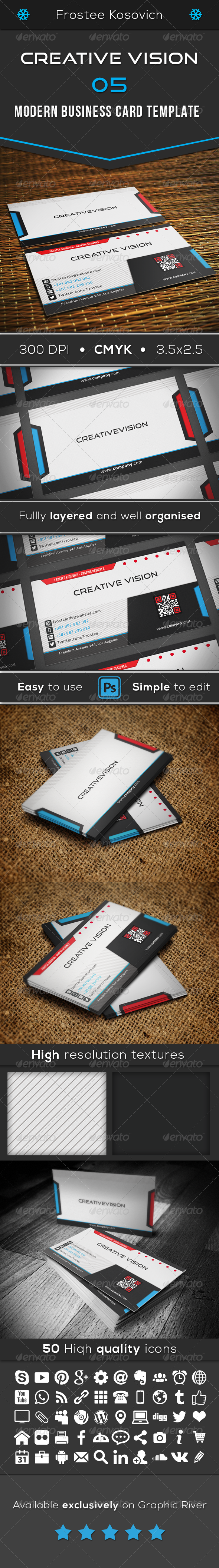 GraphicRiver Creative Vision Modern Business Card Template 05 8560936 GraphicRiver Creative Vision Modern Business Card Template 05 8560936