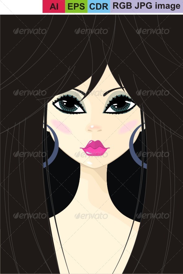 GraphicRiver Portrait of a Young Girl 8561014 GraphicRiver Portrait of a Young Girl 8561014