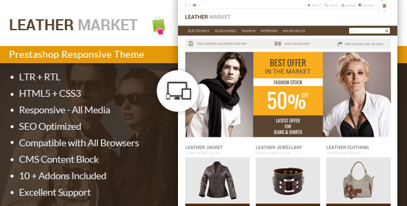 ThemeForest Leather Market Prestashop Responsive Theme 8561105 ThemeForest Leather Market Prestashop Responsive Theme 8561105