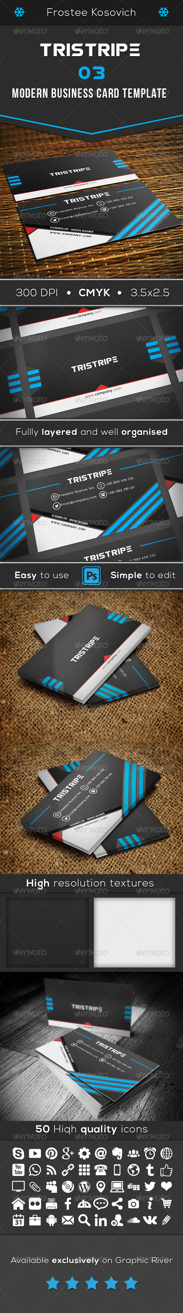 GraphicRiver Tristipe Modern Business Card Template 03 8561109 GraphicRiver Tristipe Modern Business Card Template 03 8561109