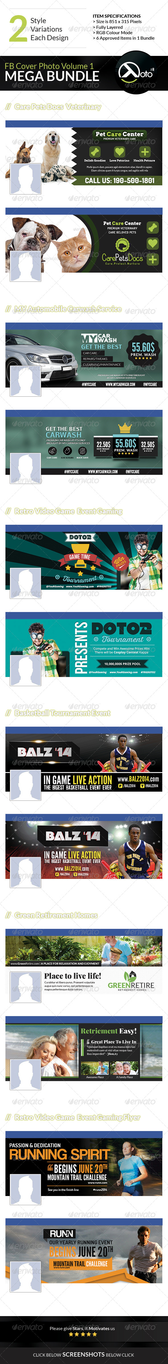 GraphicRiver 6 in 1 Mix FB Banners Vol 1 8561134 GraphicRiver 6 in 1 Mix FB Banners Vol 1 8561134