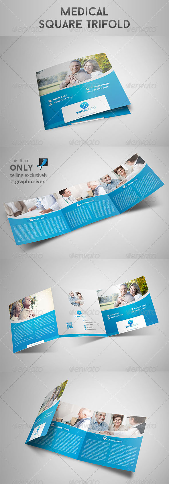 GraphicRiver Medical Square Trifold 8561218 GraphicRiver Medical Square Trifold 8561218