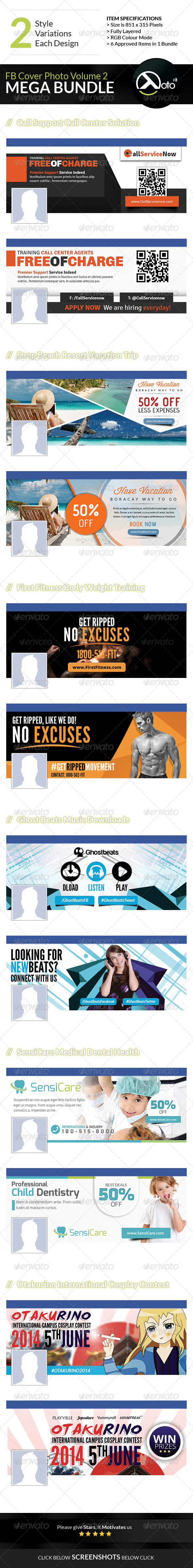 GraphicRiver 6 in 1 Mix FB Banners Vol 2 8561314 GraphicRiver 6 in 1 Mix FB Banners Vol 2 8561314