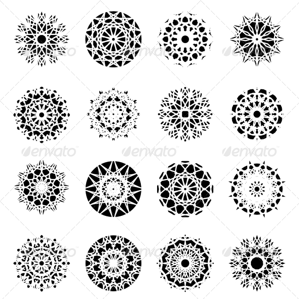 GraphicRiver Round Ornament Set 8561598 GraphicRiver Round Ornament Set 8561598
