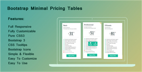 CodeCanyon Bootstrap Minimal Pricing Tables 8562194 CodeCanyon Bootstrap Minimal Pricing Tables 8562194