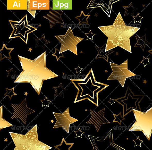 GraphicRiver Seamless with Golden Stars 8563272 GraphicRiver Seamless with Golden Stars 8563272