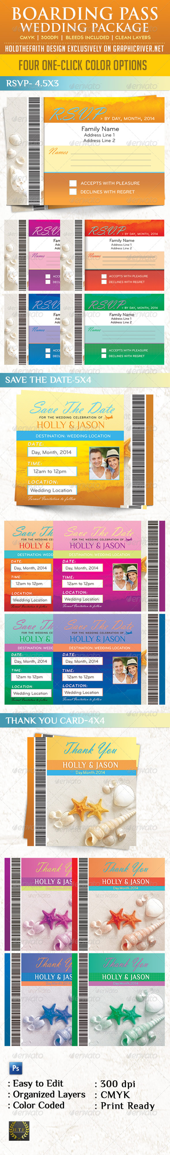 GraphicRiver Boarding Pass Wedding Package 8553372 GraphicRiver Boarding Pass Wedding Package 8553372