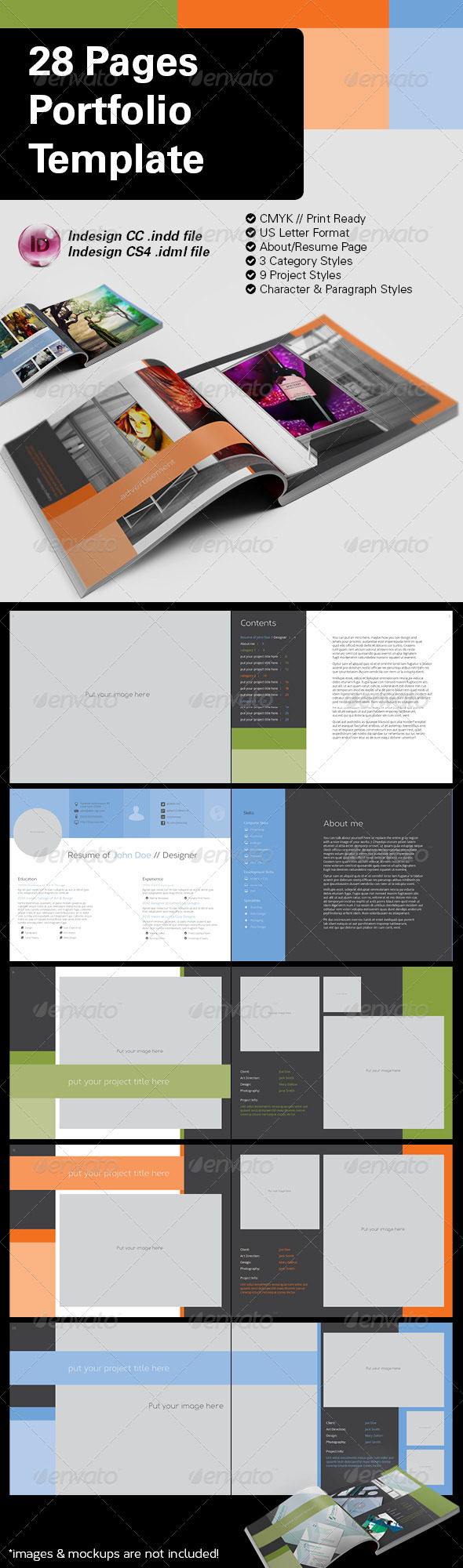GraphicRiver 28 Pages US Letter Landscape Portfolio 8564526 GraphicRiver 28 Pages US Letter Landscape Portfolio 8564526