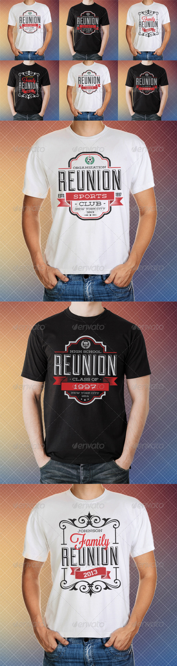 Reunion T-Shirt Templates  - Events T-Shirts