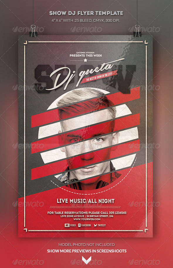 GraphicRiver Show Deejay Flyer Template 8565082 GraphicRiver Show Deejay Flyer Template 8565082