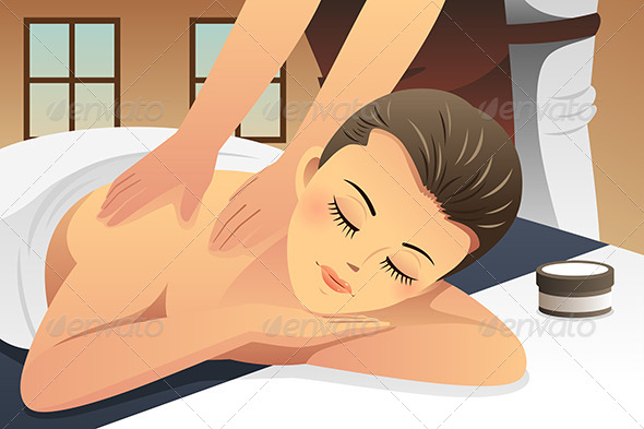 GraphicRiver Woman Enjoying Massage 8565095 GraphicRiver Woman Enjoying Massage 8565095