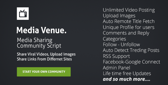CodeCanyon Media Venue Community Script 8565266 CodeCanyon Media Venue Community Script 8565266