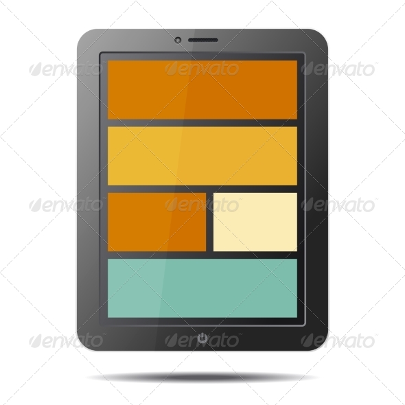 GraphicRiver Tablet PC Computer with Flat Style Screen 8565656 GraphicRiver Tablet PC Computer with Flat Style Screen 8565656