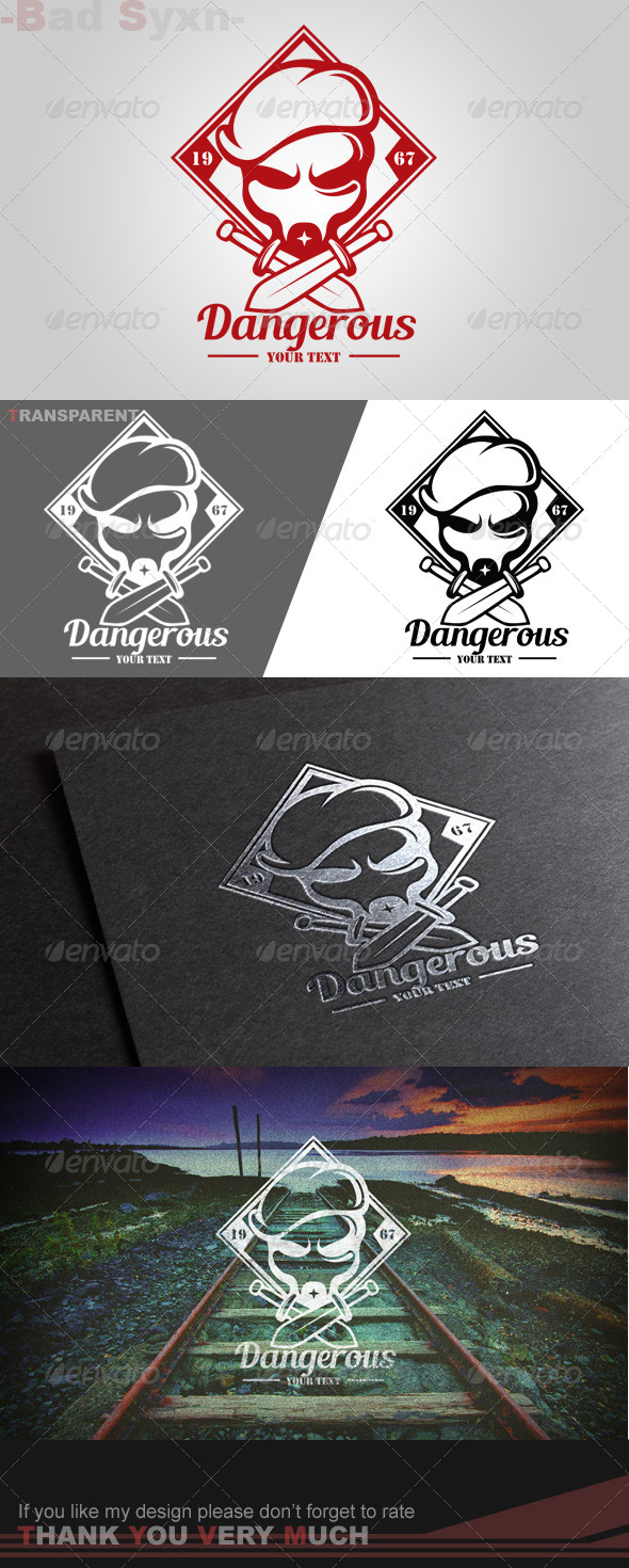 GraphicRiver Dabgerous Logo Template 8565973 GraphicRiver Dabgerous Logo Template 8565973