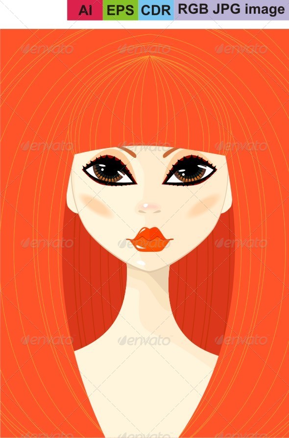 GraphicRiver Portrait of a Young Girl 8565987 GraphicRiver Portrait of a Young Girl 8565987