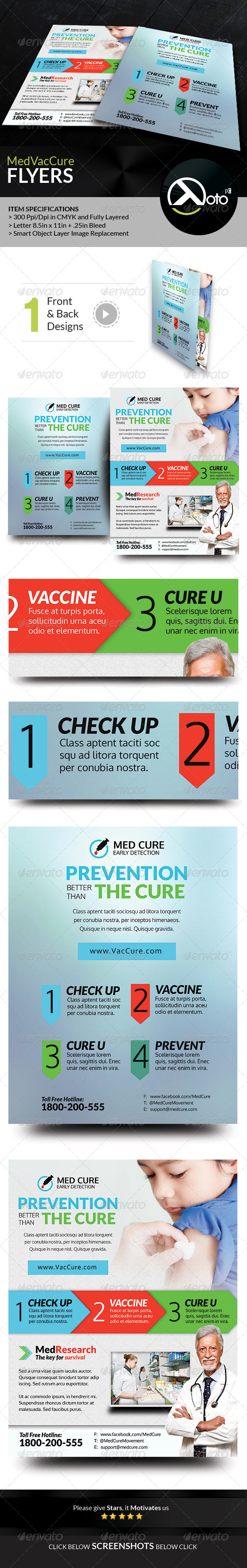 GraphicRiver Med Vac Cure Early Detection Health Care Flyers 8566002 GraphicRiver Med Vac Cure Early Detection Health Care Flyers 8566002