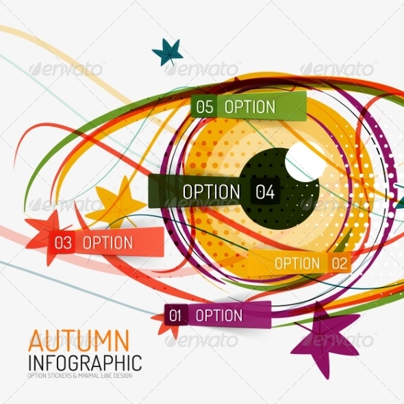 Autumn Option Infographics and Human Eye (Seasons)