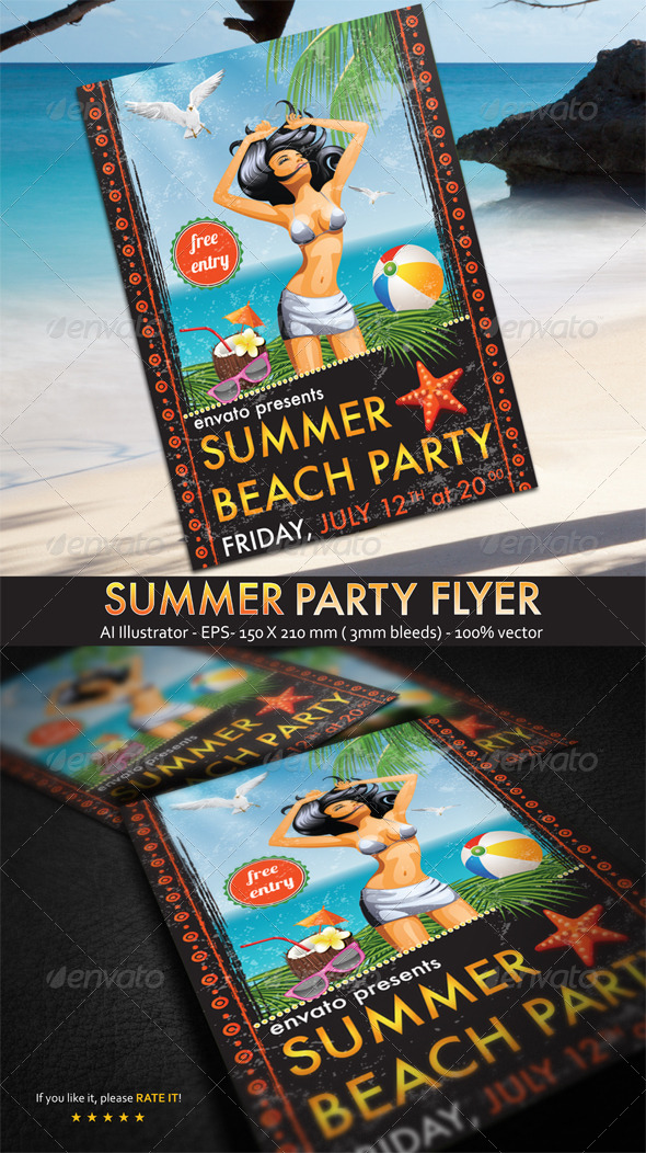 Summer Party Flyer Summer Party Flyer