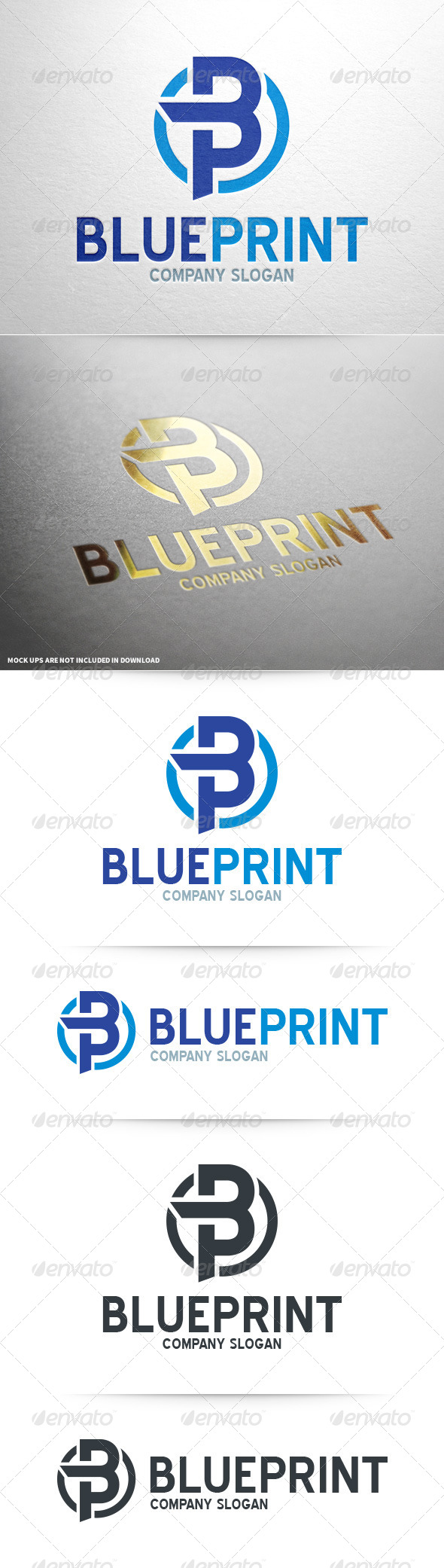 GraphicRiver BluePrint Letter B & P Logo 8566637 GraphicRiver BluePrint Letter B & P Logo 8566637
