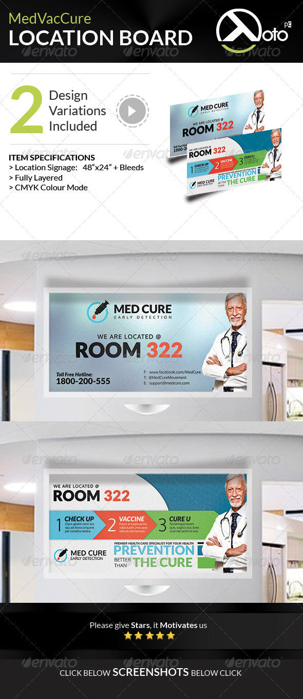 GraphicRiver Med Vac Cure Health Care Location Board Signages 8567173 GraphicRiver Med Vac Cure Health Care Location Board Signages 8567173