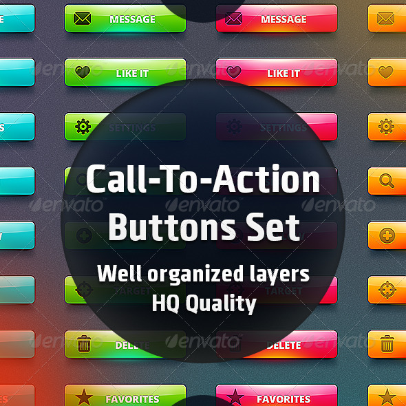 Call-To-Action Buttons Set Call-To-Action Buttons Set