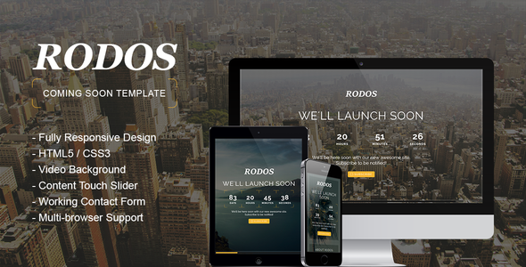 ThemeForest Rodos Responsive Coming Soon Theme 8543084 ThemeForest Rodos Responsive Coming Soon Theme 8543084