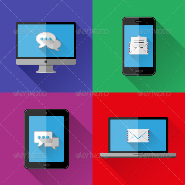 GraphicRiver Flat Icons PC Laptop Cell Phone and Tablet 8567835 GraphicRiver Flat Icons PC Laptop Cell Phone and Tablet 8567835