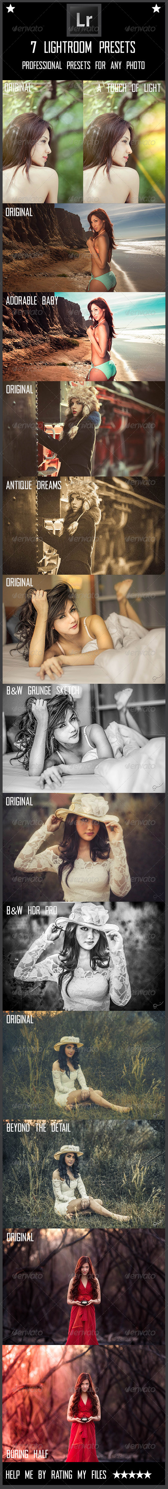 GraphicRiver 7 Lightroom Presets 8566073 GraphicRiver 7 Lightroom Presets 8566073