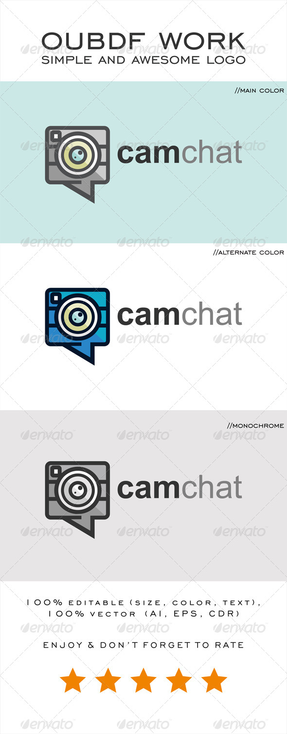 GraphicRiver CamChat Logo 8568966 GraphicRiver CamChat Logo 8568966