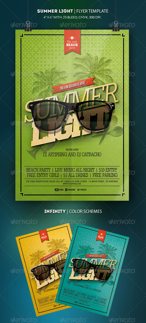 GraphicRiver Summer Light Flyer Template 8569487 GraphicRiver Summer Light Flyer Template 8569487