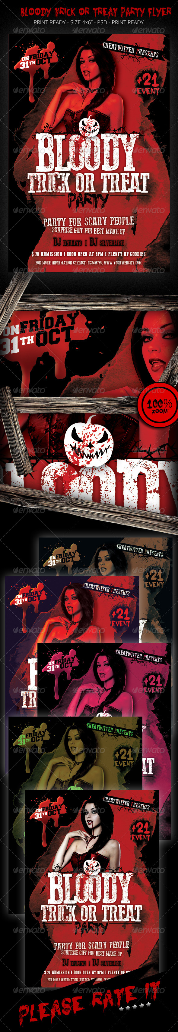GraphicRiver Halloween Trick or Treat Party Template 8569903 GraphicRiver Halloween Trick or Treat Party Template 8569903