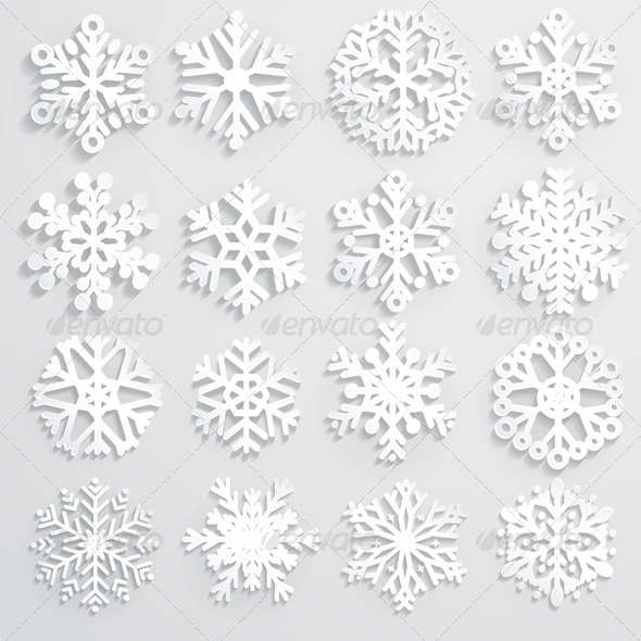 GraphicRiver Set of Paper Snowflakes 8570068 GraphicRiver Set of Paper Snowflakes 8570068