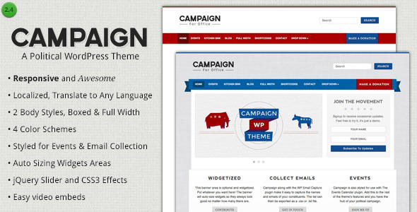 Campaign - Political WordPress Theme