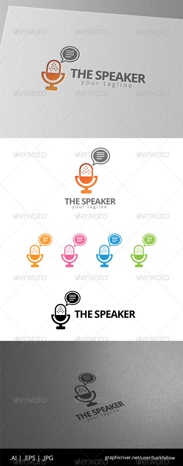 GraphicRiver The Speaker Logo 8574940 GraphicRiver The Speaker Logo 8574940