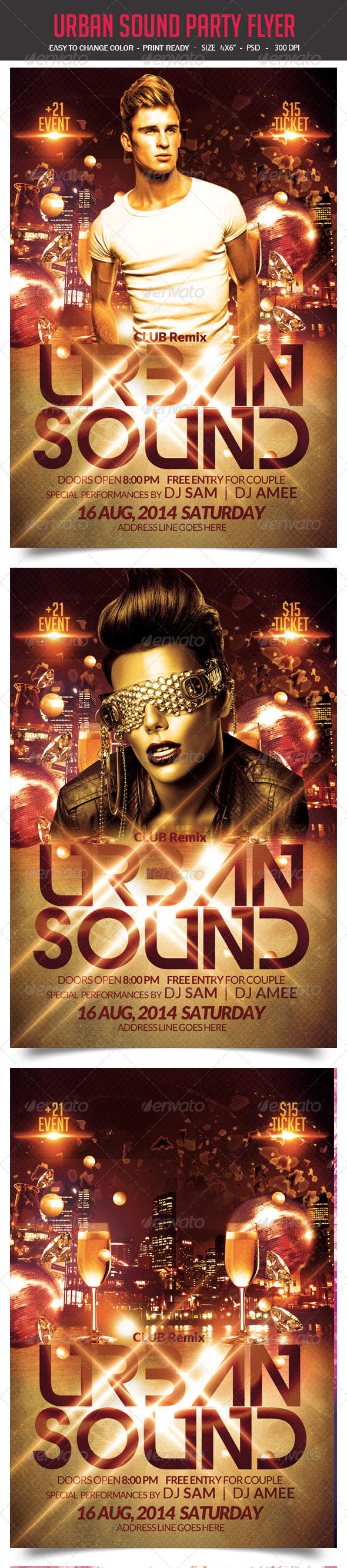 Urban Sound Party Flyer