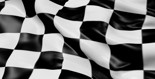 Checkered Racing Flag With Pole Transition Wipe by valobal | VideoHive