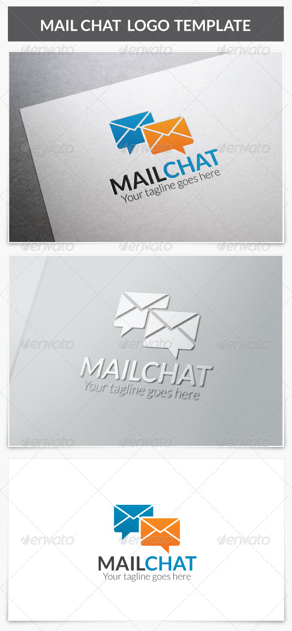GraphicRiver Mail Chat Logo 8577274 GraphicRiver Mail Chat Logo 8577274