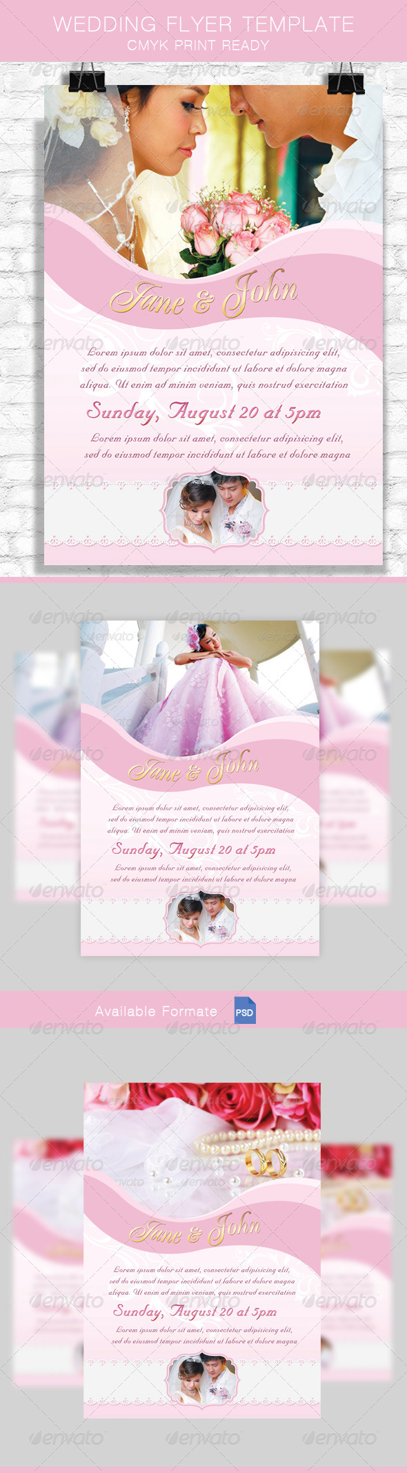 GraphicRiver Wedding Flyer Template 8578500 GraphicRiver Wedding Flyer Template 8578500