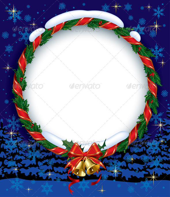 Holly Wreath with Bells Holly Wreath with Bells