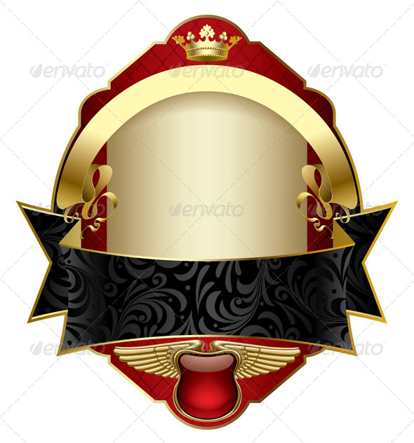 GraphicRiver Red Vintage Label 8583199 GraphicRiver Red Vintage Label 8583199