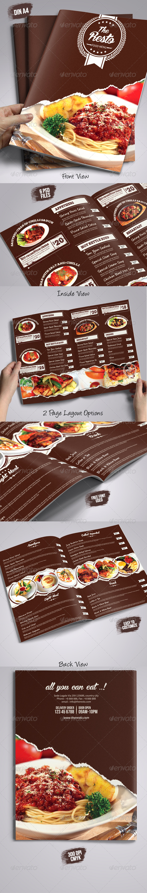 GraphicRiver The Resto Menu Templates 8583473 GraphicRiver The Resto Menu Templates 8583473