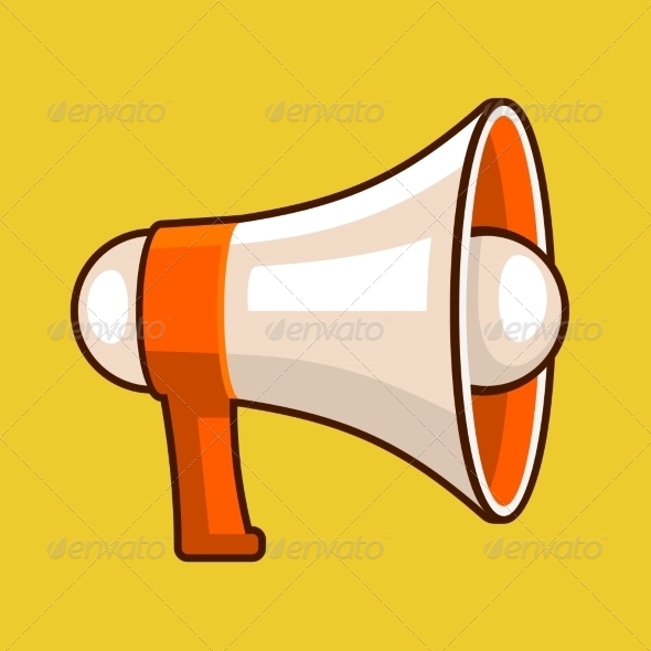 GraphicRiver Loudspeaker Icon in Flat Style 8583475 GraphicRiver Loudspeaker Icon in Flat Style 8583475