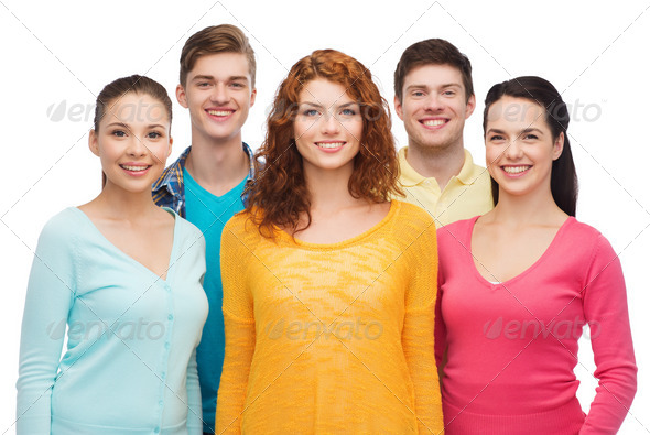 group of smiling teenagers (Misc) Photo Download