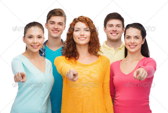 group of smiling teenagers (Misc) Photo Download