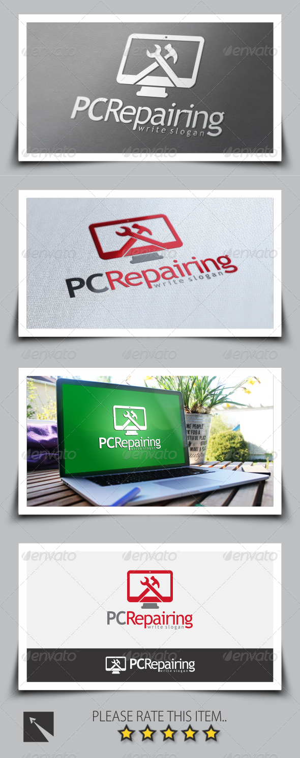 Computer Repair Logo Template Computer Repair Logo Template